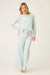 PJ Salvage Light Mint Secret Garden Floral Long Sleeve Pajama Set RUSGLS1/RUSGP1