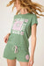 PJ Salvage Loden Wish You Were Here Short Sleeve Loungewear Set RUSOST
