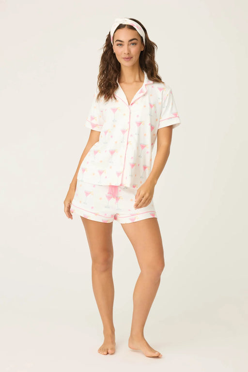 PJ Salvage Ivory Tini Time Drinks 3-Piece Pajama Set RUTTPJ
