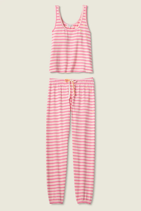 PJ Salvage Sorbet Tini Time Striped Pajama Set RUTTTK1/RUTTP2