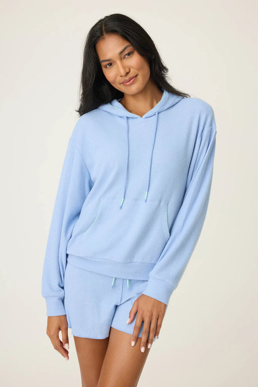 PJ Salvage Peri Vacay Vibes Baby Peachy Waffle Hoodie Loungewear Set RUVVHD/RUVVP1