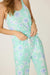 PJ Salvage Mint Vacay Vibes Palm Print Long Sleeve Pajama Set RUVVLS1/RUVVP2