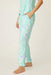 PJ Salvage Mint Vacay Vibes Palm Print Long Sleeve Pajama Set RUVVLS1/RUVVP2
