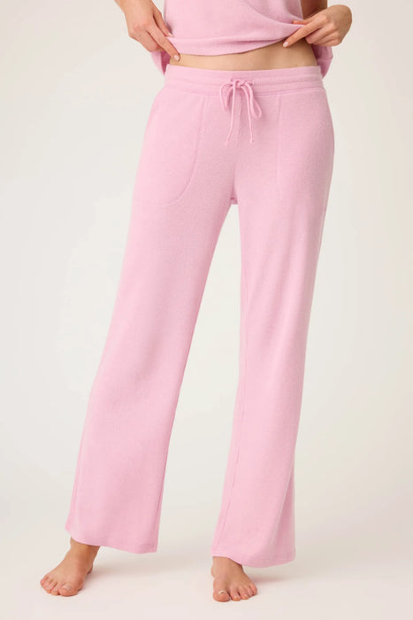 PJ Salvage Pink Violet Wish You Were Here Peachy Waffle Lounge Set RUWHT/RUWHP1