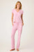 PJ Salvage Pink Violet Wish You Were Here Peachy Waffle Lounge Set RUWHT/RUWHP1
