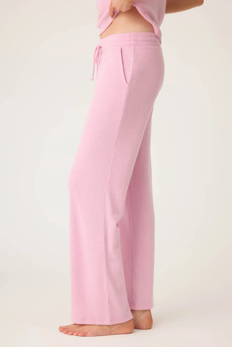 PJ Salvage Pink Violet Wish You Were Here Peachy Waffle Lounge Set RUWHT/RUWHP1