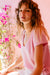 PJ Salvage Pink Violet Wish You Were Here Peachy Waffle Lounge Set RUWHT/RUWHP1