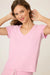 PJ Salvage Pink Violet Wish You Were Here Peachy Waffle Lounge Set RUWHT/RUWHP1