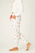 PJ Salvage Ivory Feline Festive Cat Print Banded Pants RVFFP