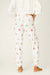 PJ Salvage Ivory Feline Festive Cat Print Banded Pants RVFFP