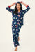 PJ Salvage Navy Bearly Awake 3-Piece Flannel Pajama Set RVFLPJ