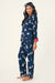 PJ Salvage Navy Bearly Awake 3-Piece Flannel Pajama Set RVFLPJ