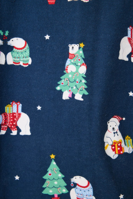 PJ Salvage Navy Bearly Awake 3-Piece Flannel Pajama Set RVFLPJ