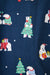 PJ Salvage Navy Bearly Awake 3-Piece Flannel Pajama Set RVFLPJ