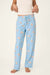 PJ Salvage Light Sky Fizz the Season Open Leg Flannel Pants RVFSP1