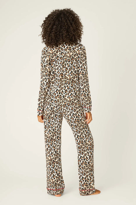 PJ Salvage Holiday Dreams Leopard Print Pajama Set RVHDLS/RVHDP