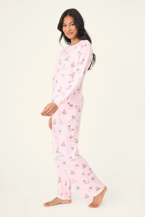 PJ Salvage Peace & Pawlidays Dog Pajama Set RVPEST1