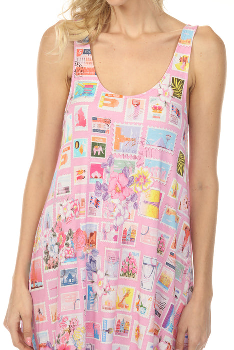 Johnny Was Sekai The Brigette Cami Maxi Sleep Shirt 003