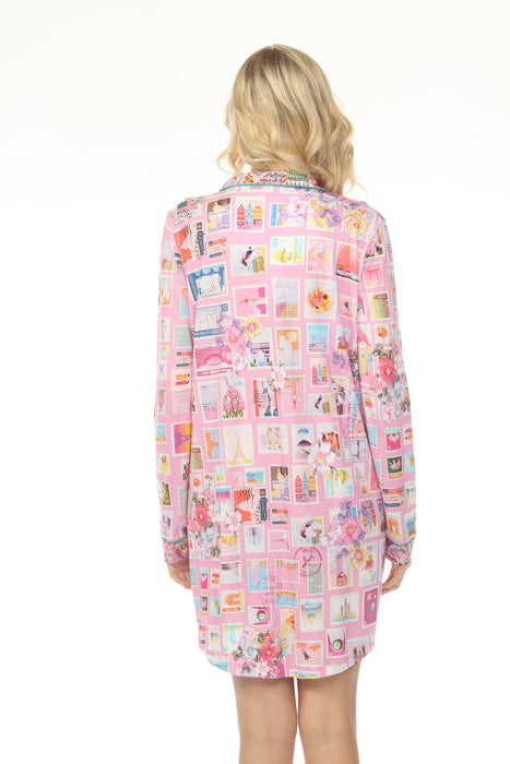 Johnny Was Sekai Long Sleeve Sleep Shirt 005