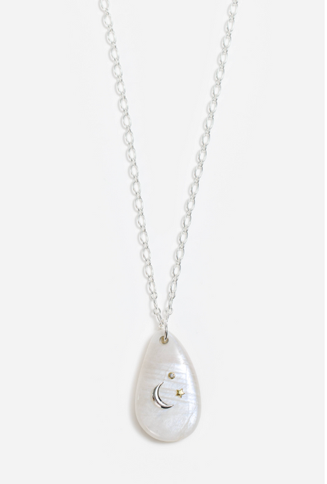 Johnny Was Moonlight Monstone Necklace CJ45223