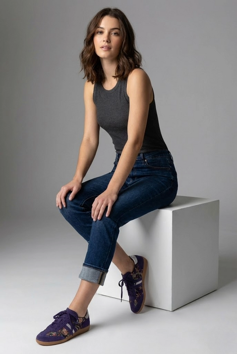 Johnny Was Deep Purple Comono Paisley Suede Sneaker JWS25124-6