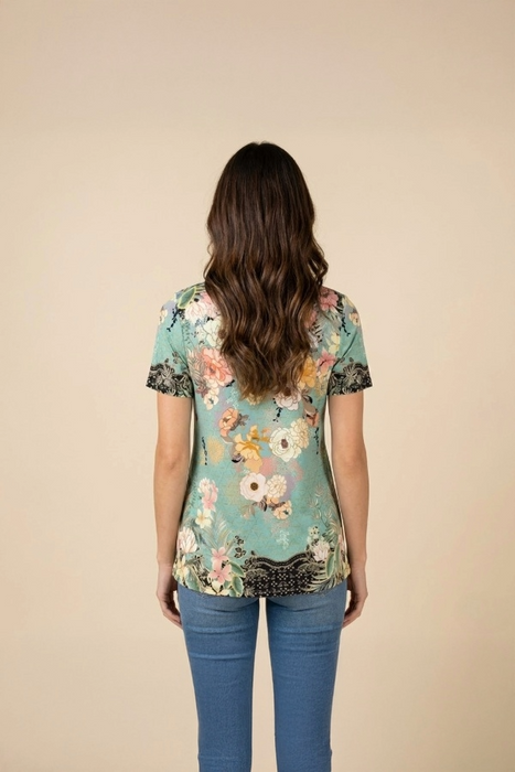 Johnny Was Millay Favorite Short Sleeve Crew Neck Tee T13822-2D