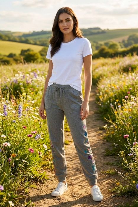 Johnny Was JWLA Grey Ethal French Terry Jogger Pants J61724-E