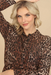 Johnny Was Workshop Leopard Western Tiered Silk Midi Dress Boho Chic W37624