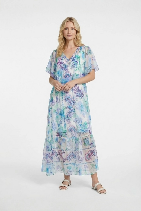 Johnny Was Jade Annamarie Flutter Maxi Dress L35625-5
