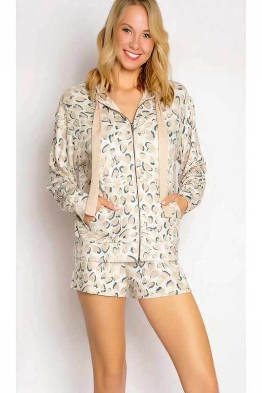 PJ Salvage Oatmeal Wild About You Hoodie RMWAHD