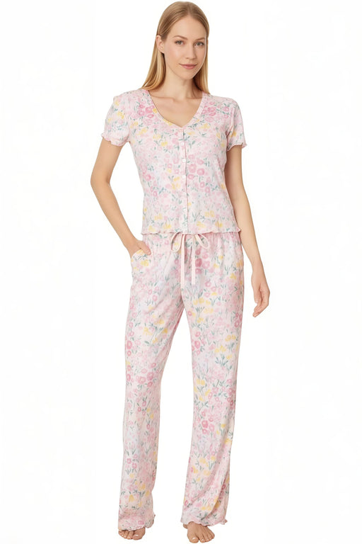 PJ Salvage Blush Floral Fields Pajama Set RPFFST