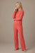 PJ Salvage Scarlet Morning Waffles Long Sleeve Loungewear Set RUMWLS/RUMWP