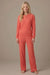PJ Salvage Scarlet Morning Waffles Long Sleeve Loungewear Set RUMWLS/RUMWP