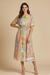 Johnny Was JWLA Cortto Print Damaris Midi Dress C38125B3