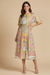 Johnny Was JWLA Cortto Print Damaris Midi Dress C38125B3