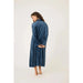 PJ Salvage Navy/Fuchsia Velvety Velour Robe RPVVR