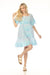 Johnny Was Barbine Stripe Yohana Raglan Tiered Dress Slip W33225-2