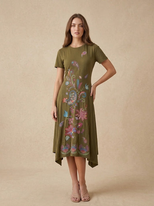 Johnny Was JWLA Karime Handkerchief Hem Knit Dress J38325-6*