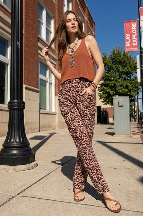 Johnny Was Bellina Leopard Hailey Cargo Pant C67525-6