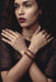 Celeste Studio Magnetic Wrap Around Bracelet C22579-RUBY RED