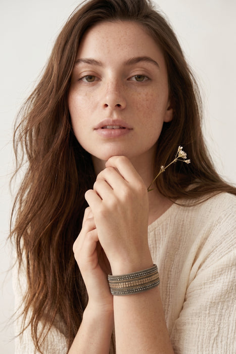Celeste Studio Magnetic Wrap Around Bracelet C22579-COAL DUST