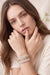 Celeste Studio Magnetic Wrap Around Bracelet C22579-WHITE DIAMOND