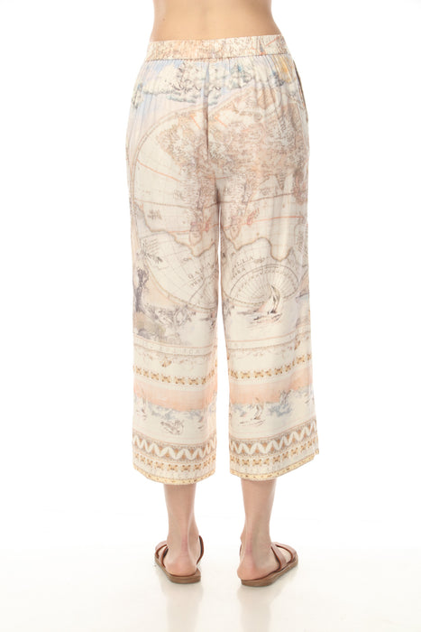 Charlie B Atlas Printed Pull On Cropped Pants C5646PP-913B