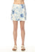 White wrap skort with blue floral pattern from Charlie B