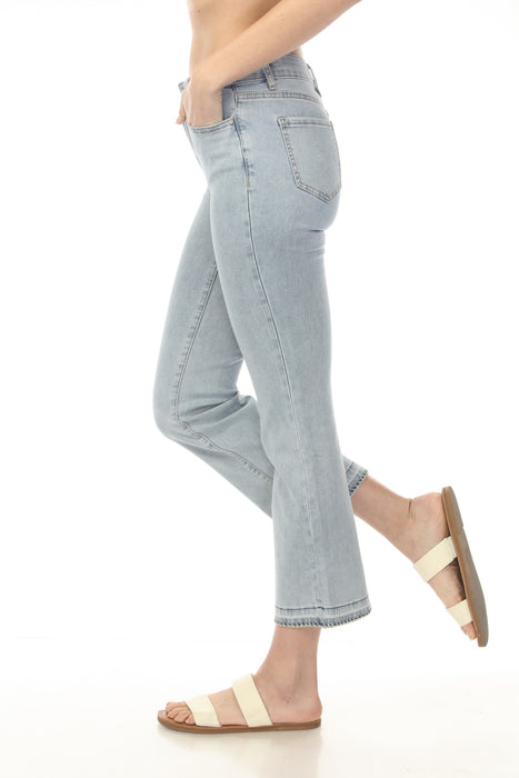 Charlie B Light Blue Cropped Flare Jeans C5626-431A