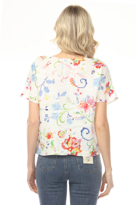 Charlie B Utopia Floral Printed Dolman Sleeve Top C4487P-032B