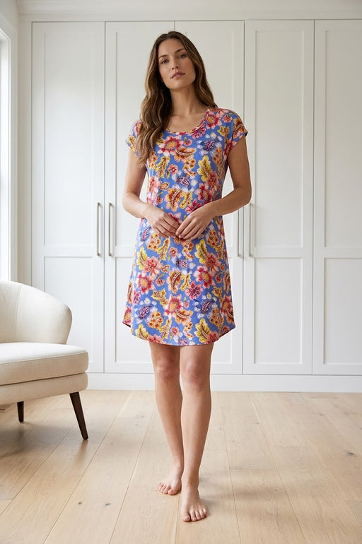 Johnny Was Leilah The Brigette Cap Sleeve Sleep Dress MS8525-F