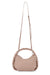 DOLCE VITA Beige Cafe Pippa Crossbody Shoulder Bag Soft Pebbled Leather Braided Handle NEW