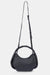 DOLCE VITA Black Pippa Crossbody Shoulder Bag Soft Pebbled Leather Braided Handle NEW