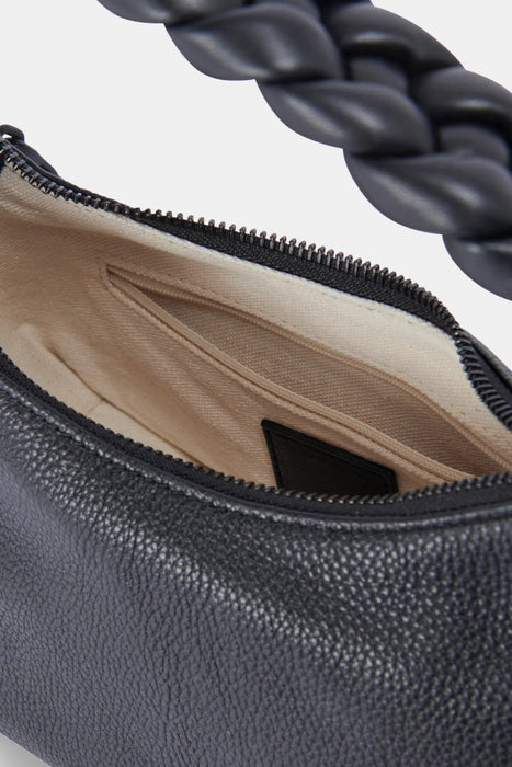 DOLCE VITA Pippa Crossbody Shoulder Bag Soft Pebbled Leather Braided Handle